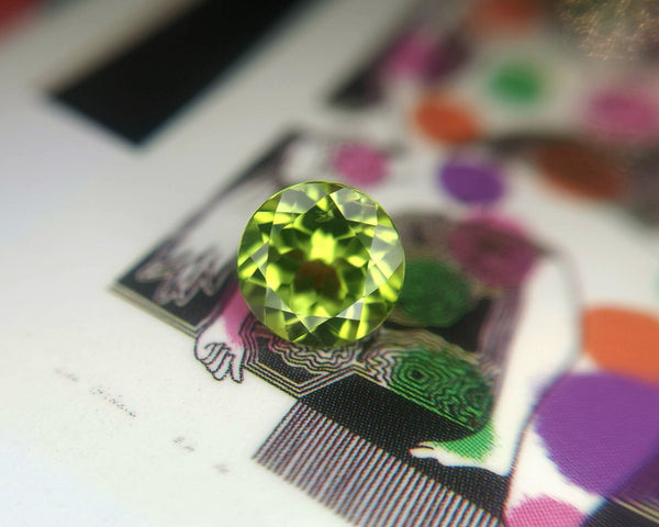 Round Peridot Gemstone Custom Made Jewels Montreal by Ruby Mardi and Bena Jewelry Canada
