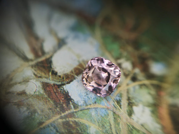 pink tourmaline cushion cut gemstone by bena jewelry