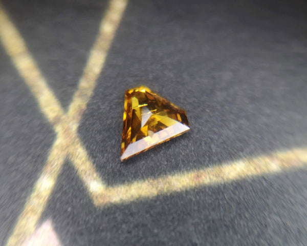 Bena Jewelry Edgy Yellow Golden Triangle Shape Diamond Gemstone
