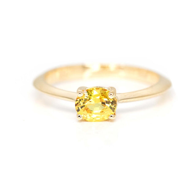 yellow sapphire gold minimalist bena jewelry bridal ring