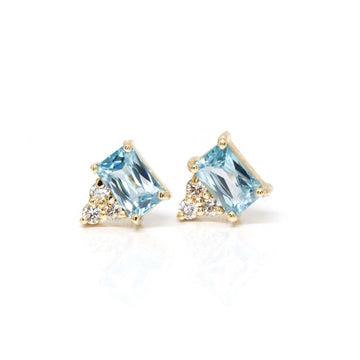 Sterling Silver Tryzub/ Trident Stud Earrings – Sapphire Jewellery