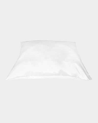 white satin pillow