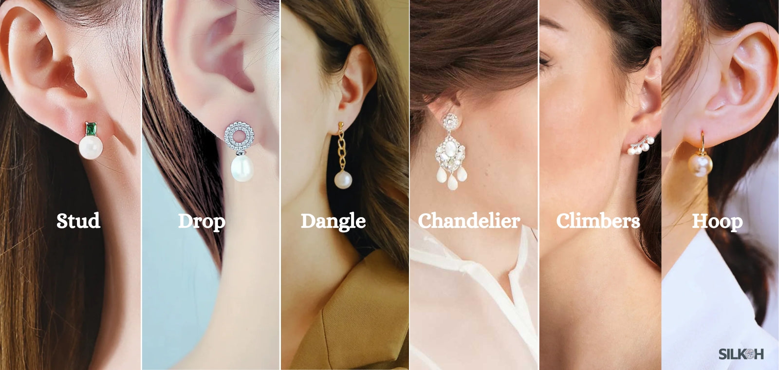 Styles de boucles d'oreilles en perles