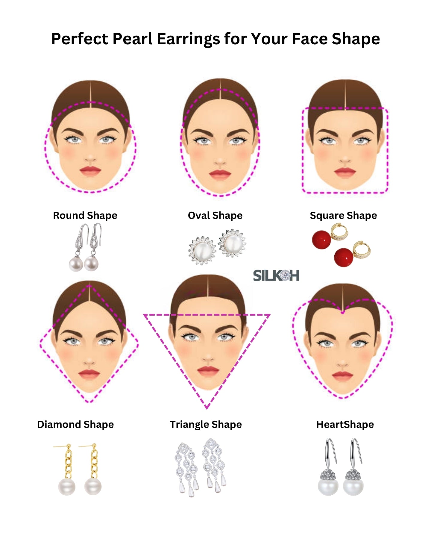 Tipps zur Auswahl der perfekten Perlenohrringe für Ihre Gesichtsform