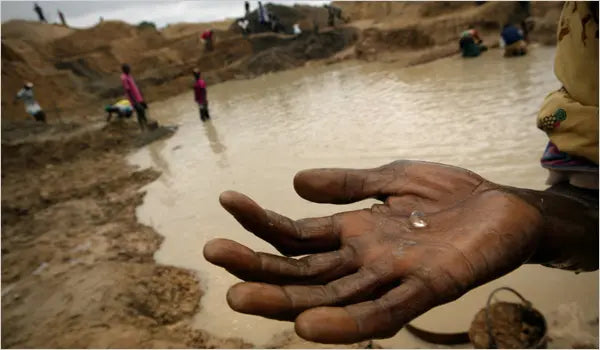 mining blood diamonds unethically