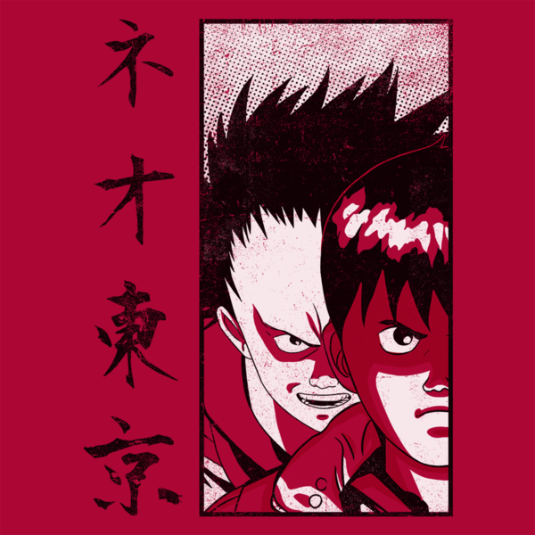 red anime shirt