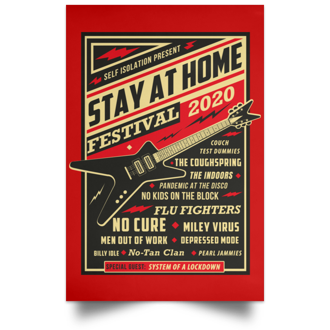 Quarantine Social Distancing Stay Home Festival 2020 Portrait Poster – Pop  Up Tee