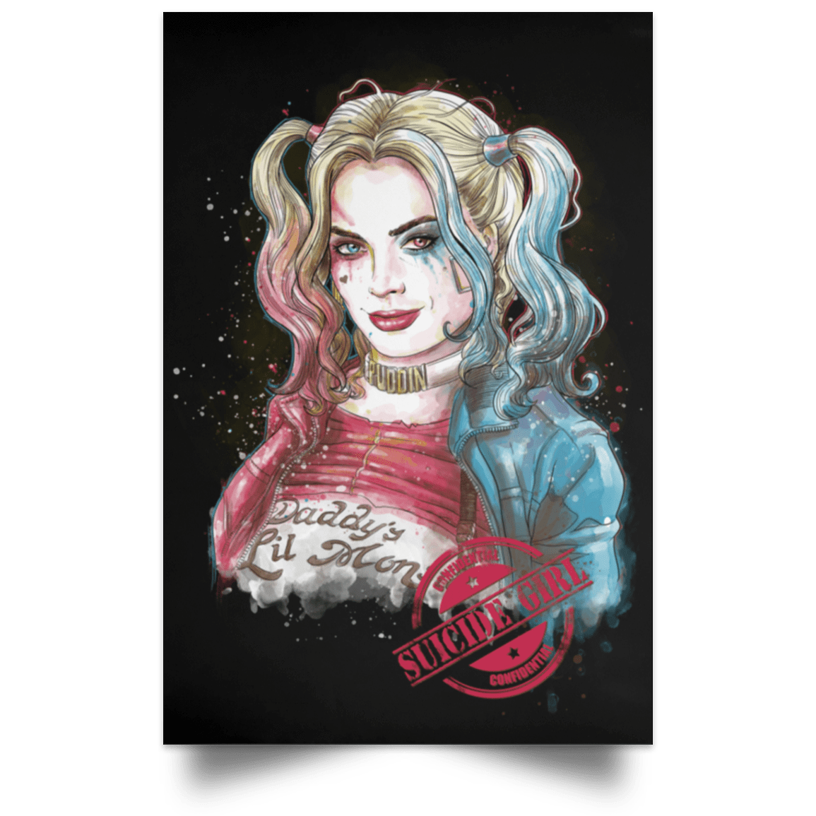 Suicide Girl Portrait Poster – Pop Up Tee