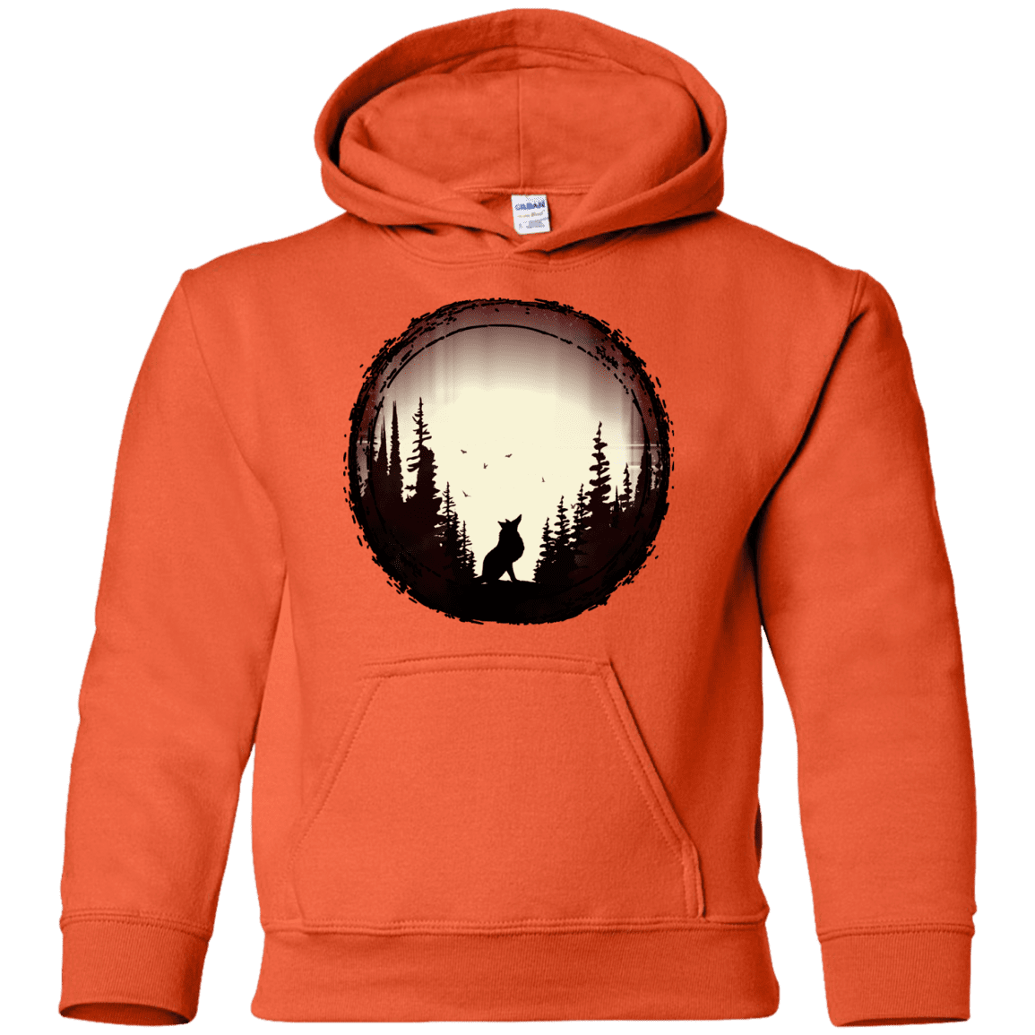 youth wolf hoodie