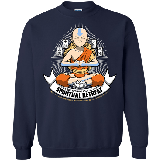 SPIRITUAL RETREATT Crewneck Sweatshirt – Pop Up Tee