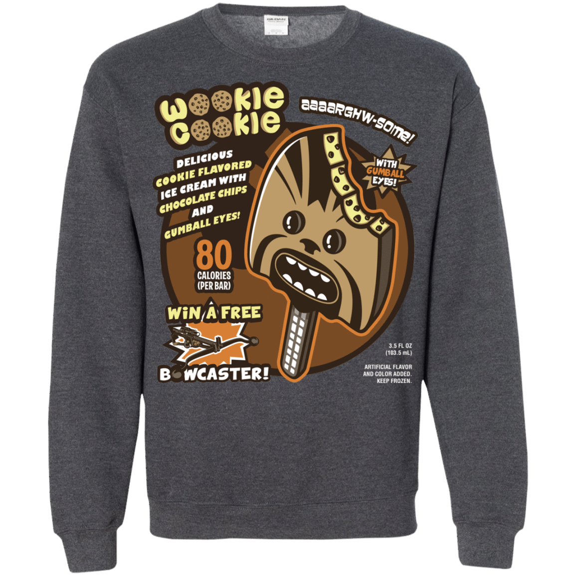 Sweatshirts Dark Heather / S Wookie Cookie Crewneck Sweatshirt