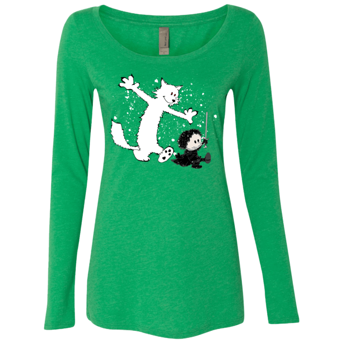 T-Shirts Envy / Small Ghost And Snow Women's Triblend Long Sleeve Shirt