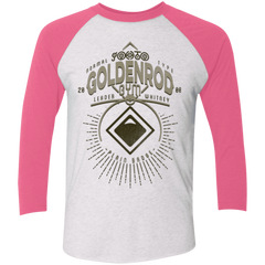 T-Shirts Heather White/Vintage Pink / X-Small Goldenrod Gym Triblend 3/4 Sleeve