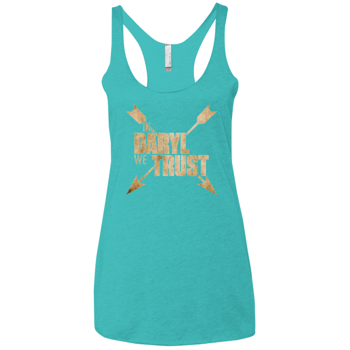 T-Shirts Tahiti Blue / X-Small In Daryl We Trust Women's Triblend Racerback Tank