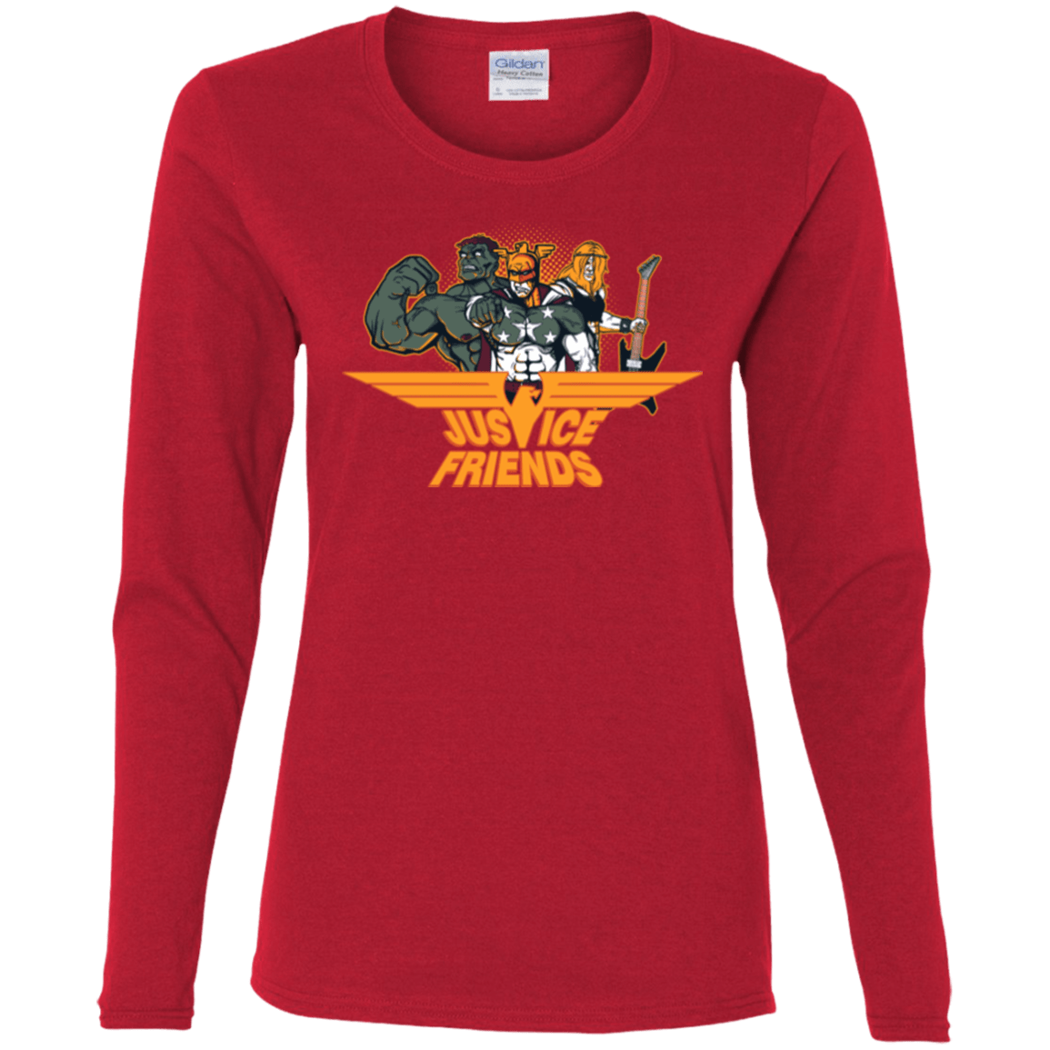 T-Shirts Red / S Justice Friends Women's Long Sleeve T-Shirt