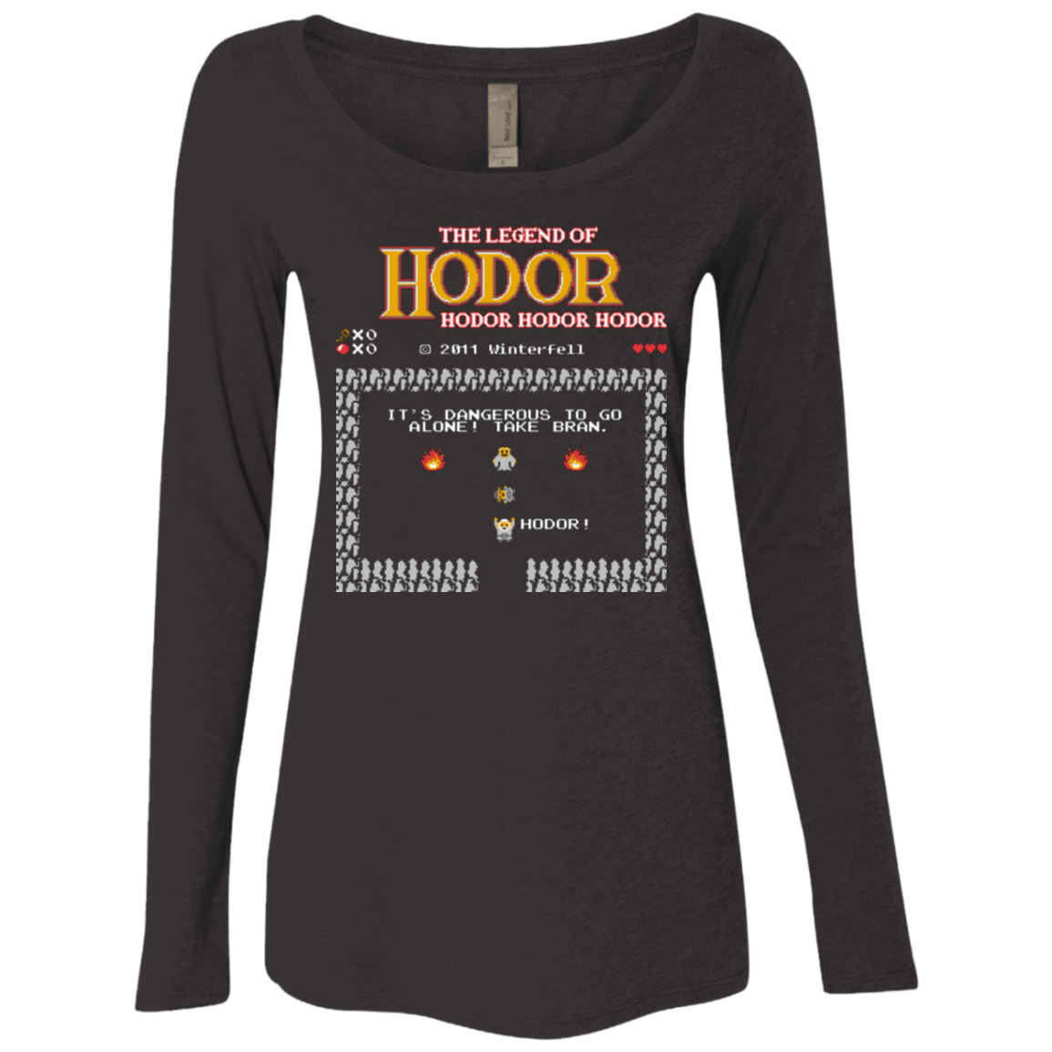 T-Shirts Vintage Black / Small Legend of Hodor Women's Triblend Long Sleeve Shirt