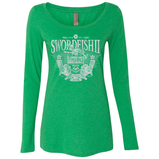 Space Western Women's Triblend Long Sleeve Shirt – Pop Up Tee