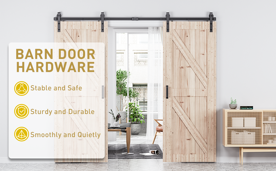 double door barn door hardware kit
