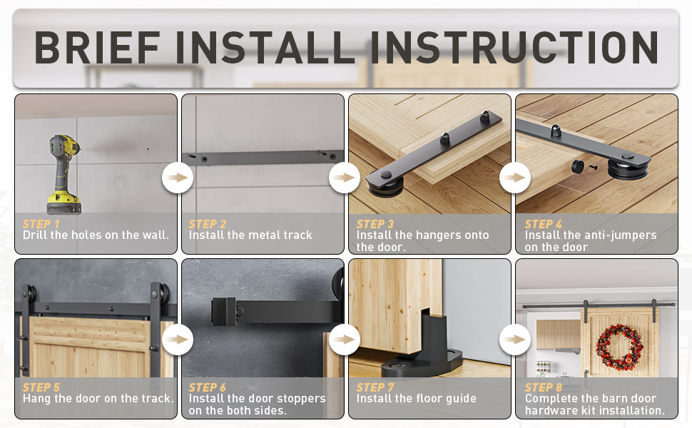 sliding barn door hardware installation