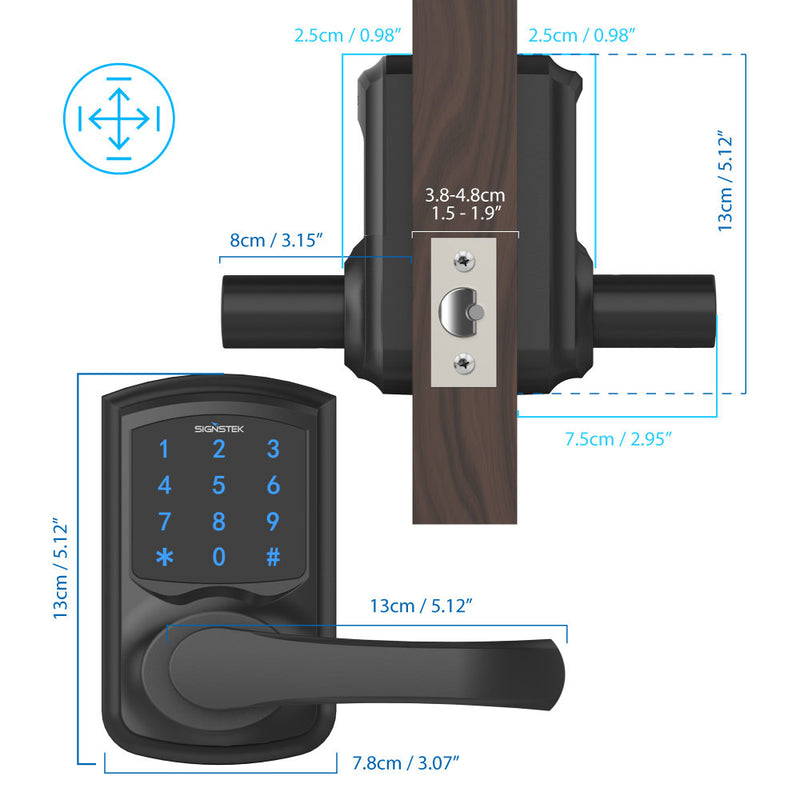 ST-668 Electronic Door Lock with Touchscreen Keypad | SIGNSTEK