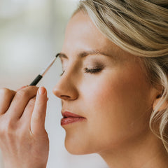 bridal eyebrow make up application