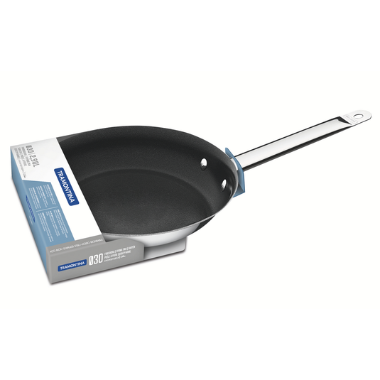 Tramontina Allegra Stainless Steel Frying Pan with Triple Bottom 24 cm 2.1 L 62666240