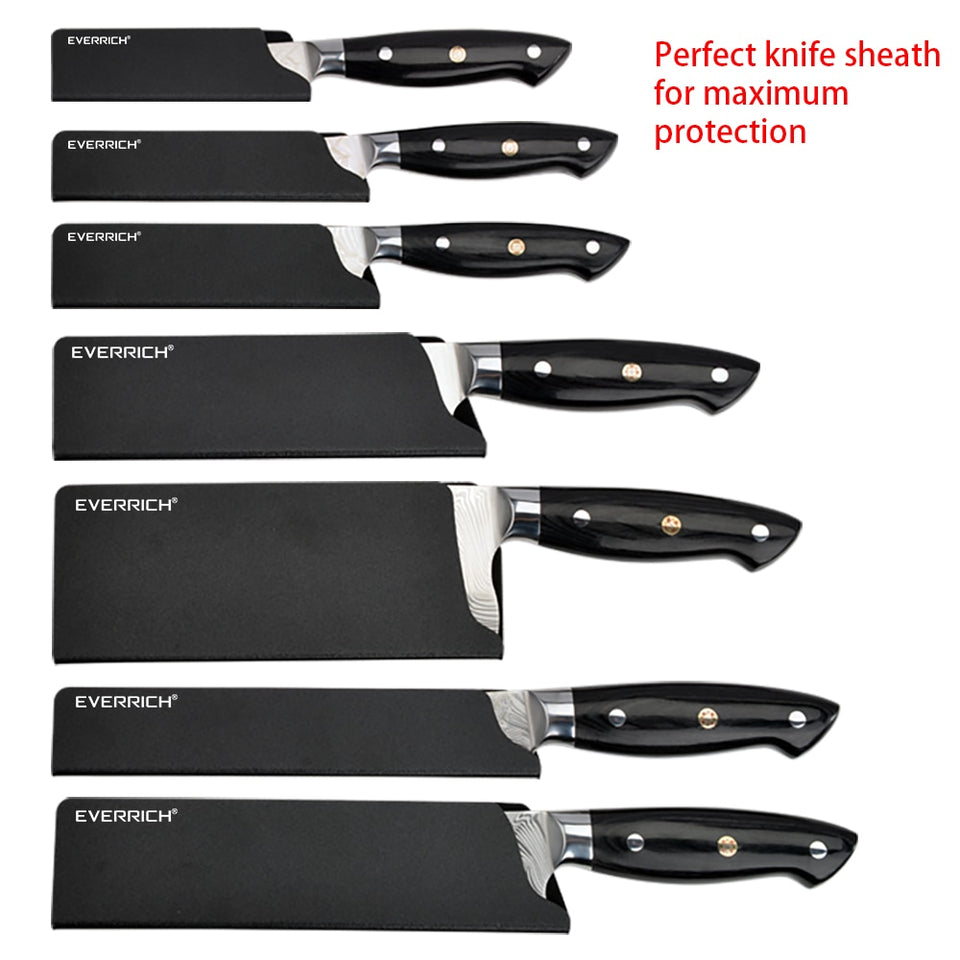 Everrich New Professional Chef Knife Set Damascus Fishbone Pattern Kni Rabbit Fantasy