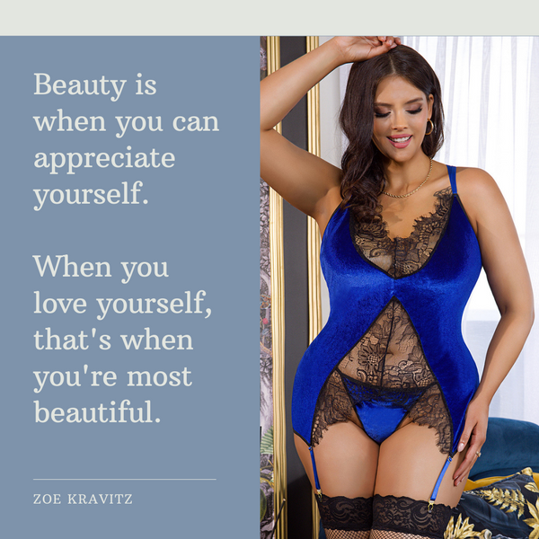 Beauty shows through when you love yourself