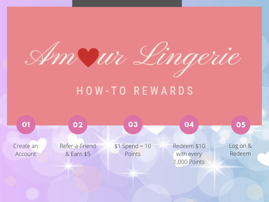 amour lingerie shop and earn points rewards how to