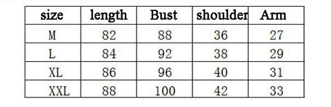 amour lingerie pyjamas size chart