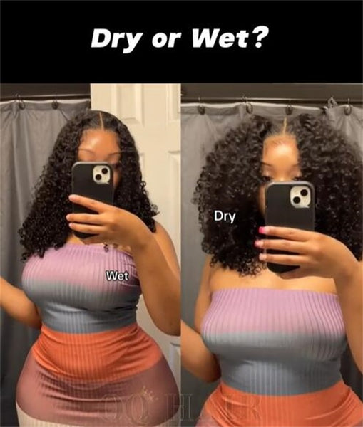 curly hair wet looks