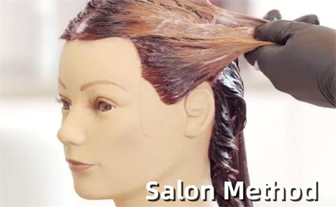 salon method dye a wig