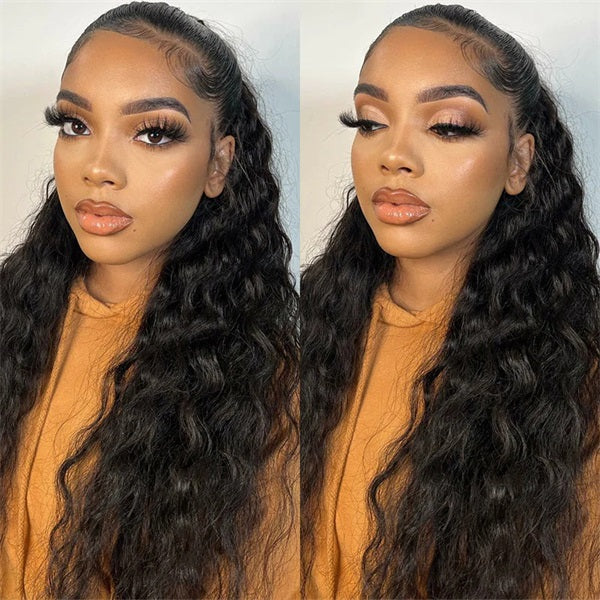 natural wave lace front wigs