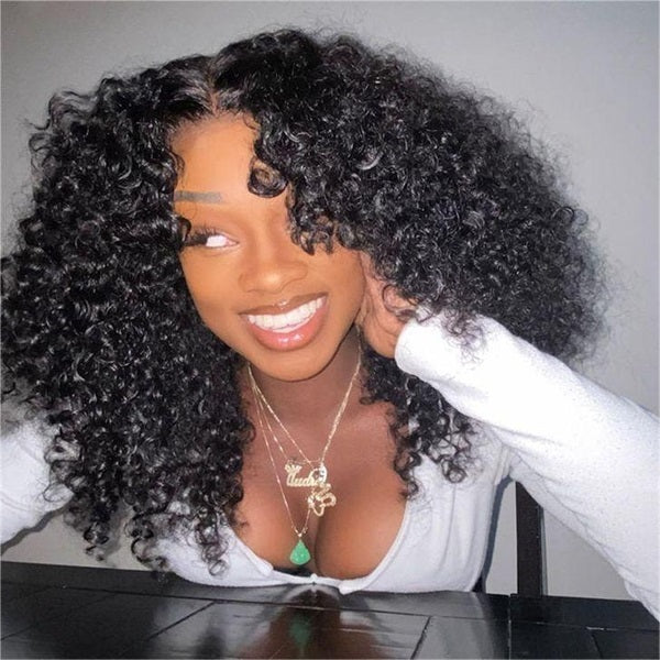 kinky curly human hair wigs