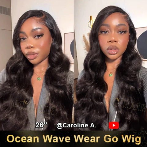 ocean wave human hair glueless wig