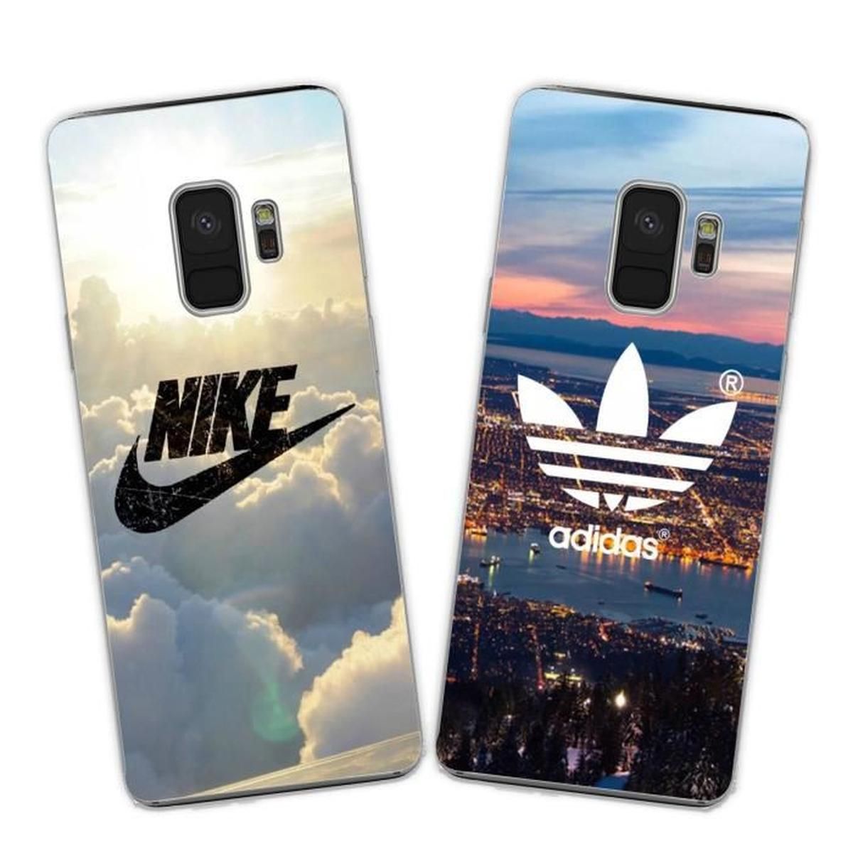 2 X Coque Samsung Galaxy S9 Nike et Adidas Doux Souple TPU Silicone Housse Étui Pour Samsung Galaxy S9