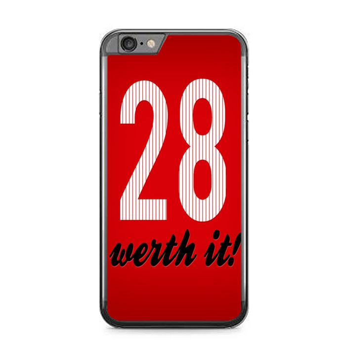 28 Werth It Jayson Werth Z7112 iPhone 6 Plus, 6S Plus coque