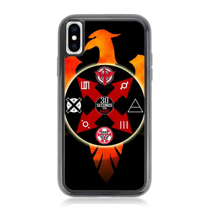 30 Seconds To Mars Logo Z2496 iPhone X, XS coque