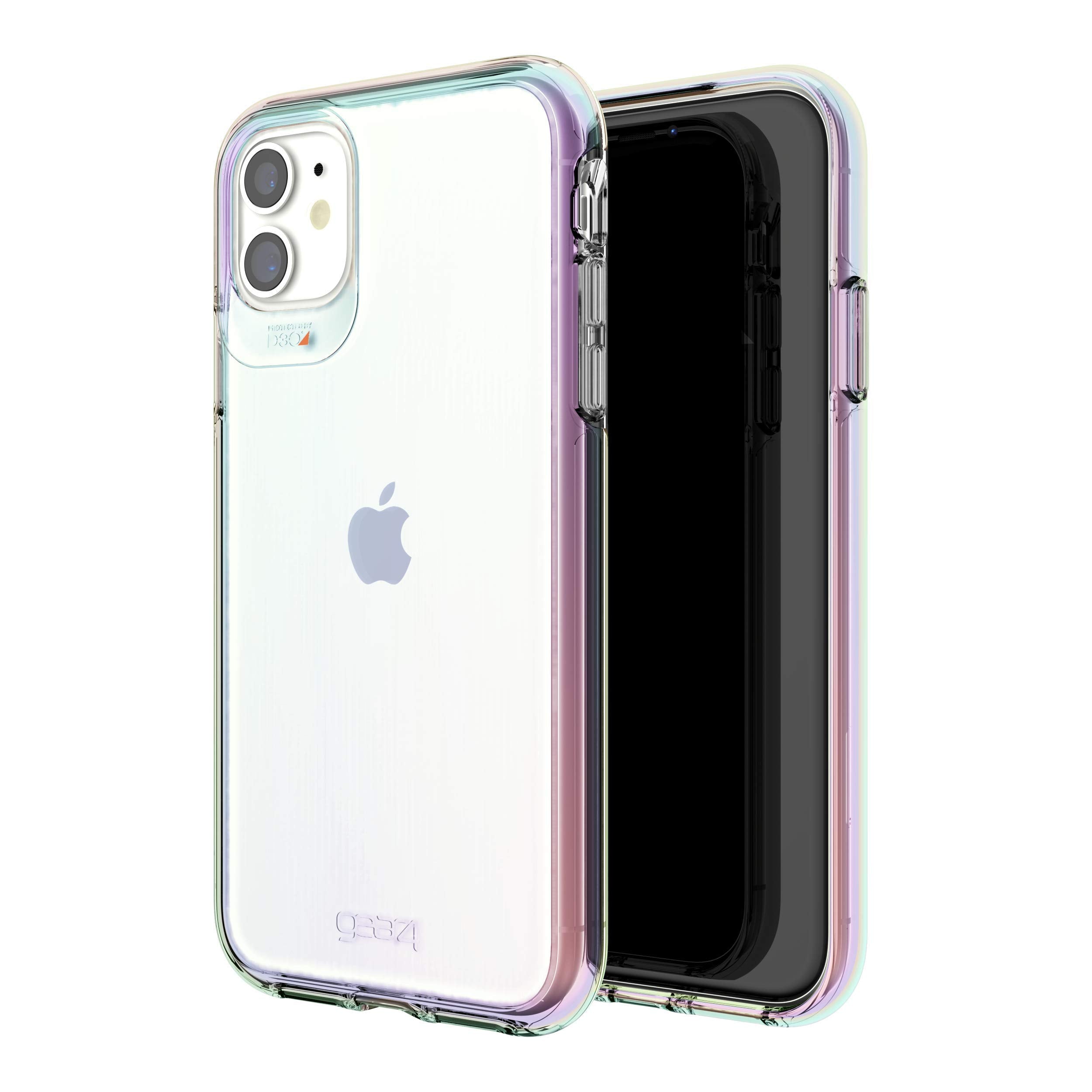 Gear4 Coque Crystal Palace irisé Compatible avec iPhone 11 Coque à Haut  Pouvoir Anti-Choc avec Technologie D3O intégrée ne jaunis Pas