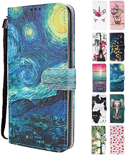 Apple iphone 6G 6S 4.7 Noir Hibou yeux Style étui Coque Housse Magnétique Flip Protection Portefeuille PU Cuir Case