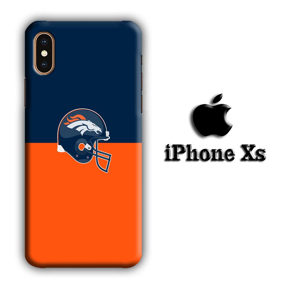 AFC Denver Broncos Helmet coque 3D iPhone Xs