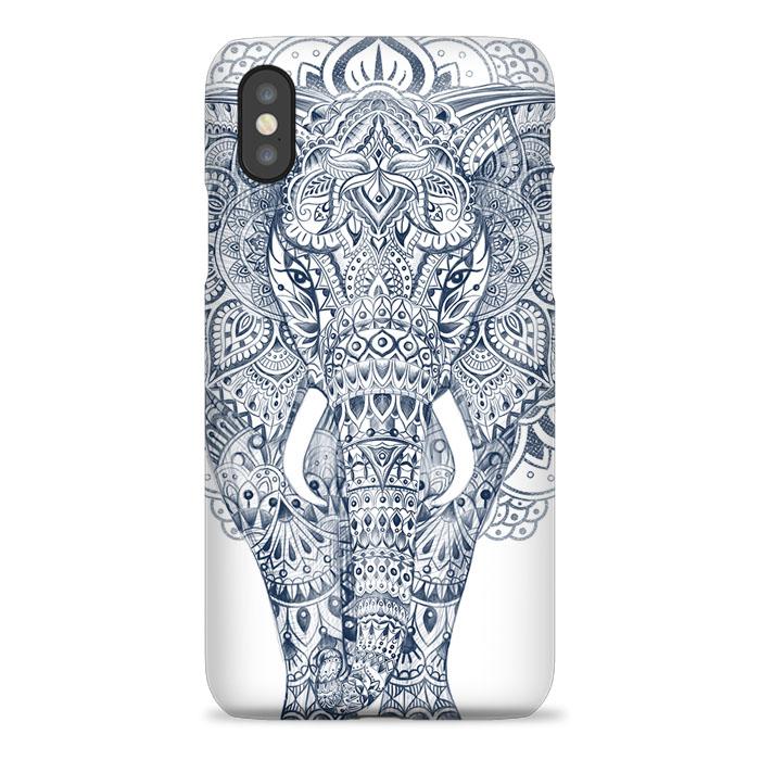 Coque iphone 5 6 7 8 plus x xs 11 pro max Abstract Aztec Elephant Pattern Art