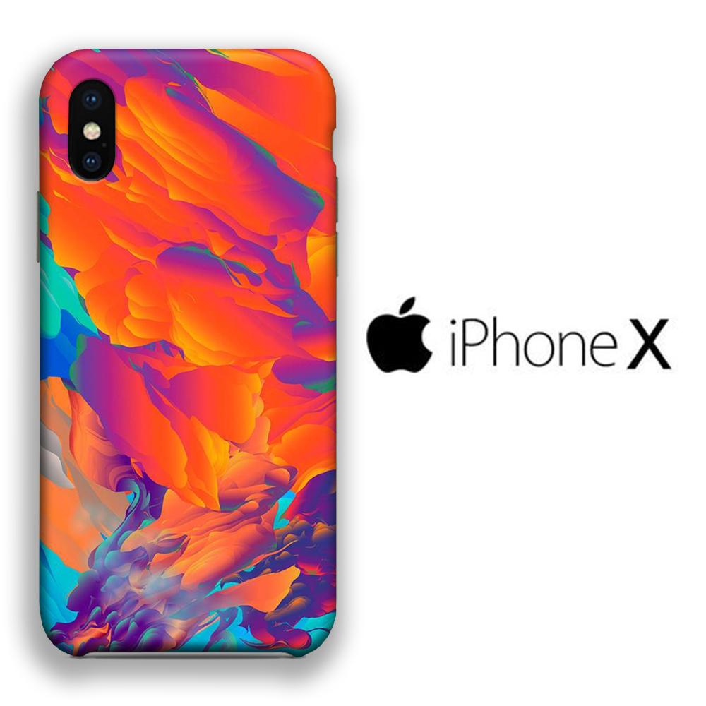 Abstract Sunrise Colour coque 3D iphone X
