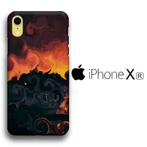 Abstract Sunset Colour coque 3D iPhone XR