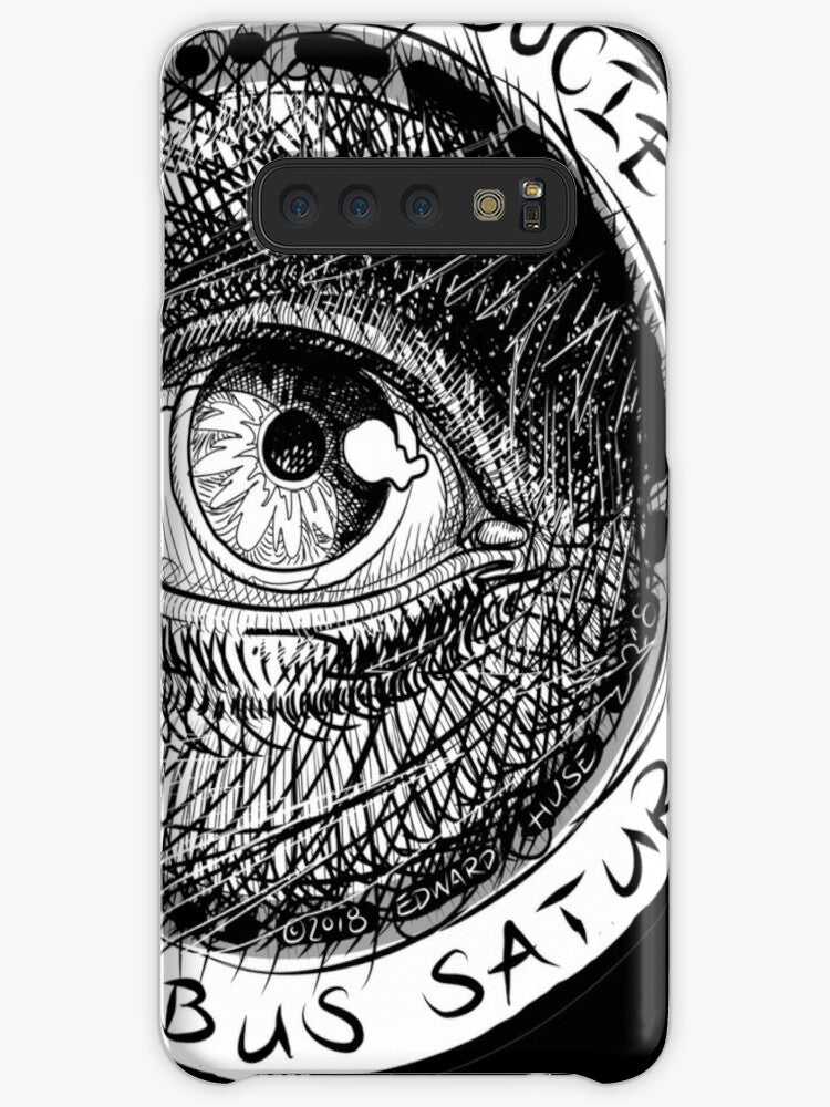 All Seeing Mystic Eye in Masonic Compass on Lapis Lazuli Coque Samsung S10