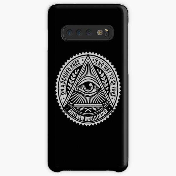 Anti New World order - On A Bended Knee Is No Way To Be Free Coque Samsung S10