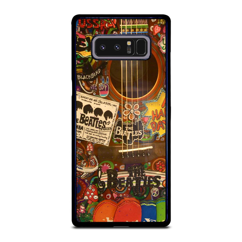 coque custodia cover fundas hoesjes j3 J5 J6 s20 s10 s9 s8 s7 s6 s5 plus edge D11988 BEATLES GUITAR COLLAGE Samsung Galaxy Note 8 Case