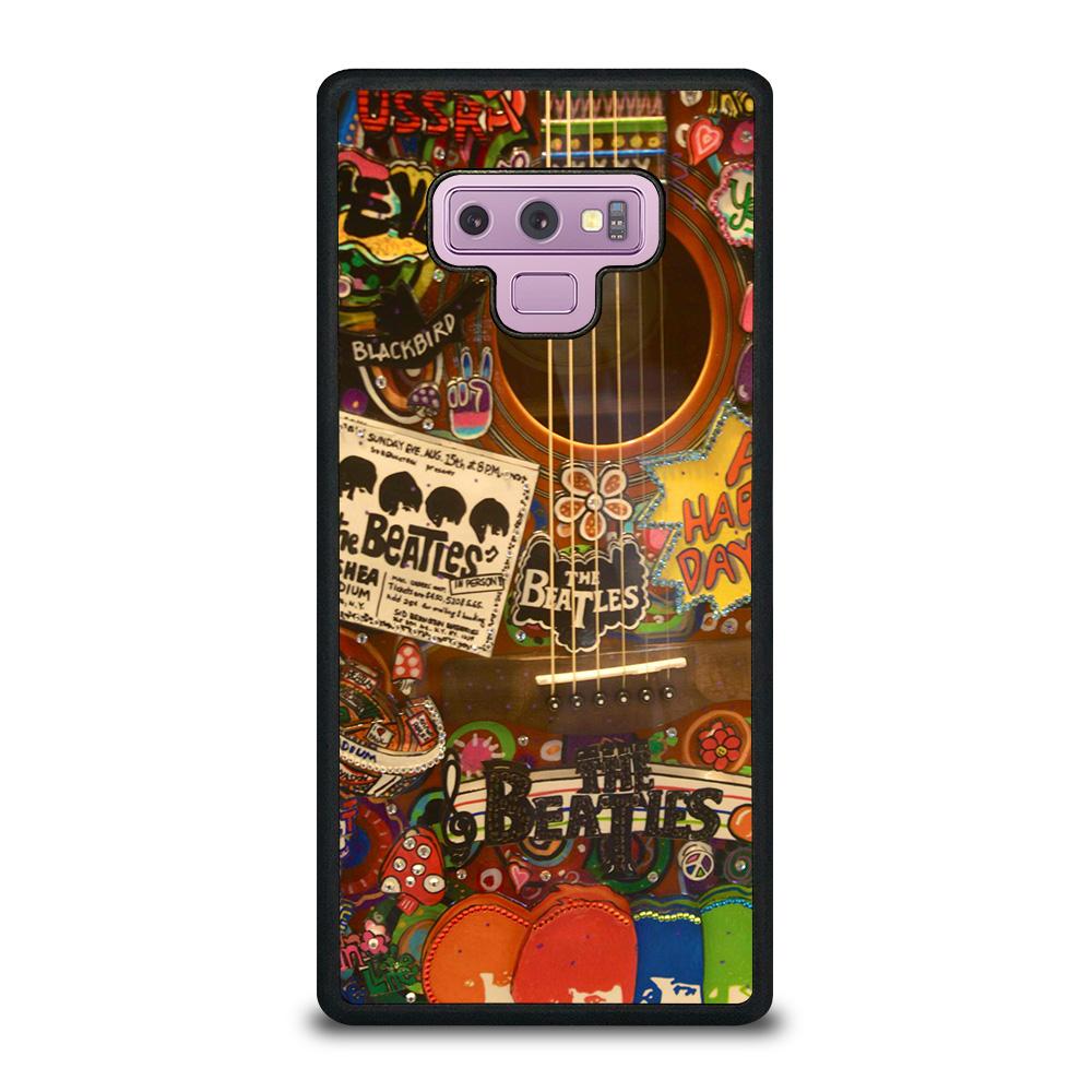 coque custodia cover fundas hoesjes j3 J5 J6 s20 s10 s9 s8 s7 s6 s5 plus edge D11989 BEATLES GUITAR COLLAGE Samsung Galaxy Note 9 Case