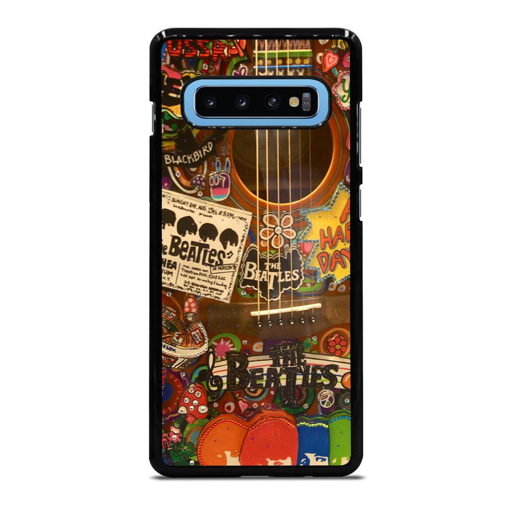 coque custodia cover fundas hoesjes j3 J5 J6 s20 s10 s9 s8 s7 s6 s5 plus edge D11993 BEATLES GUITAR COLLAGE Samsung Galaxy S10 Plus Case