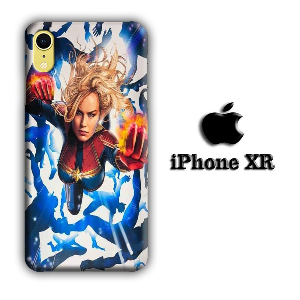 Captain Marvel Super Hero coque 3D iPhone XR
